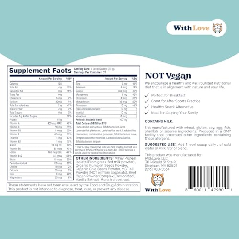 Protein & Gut Health Powder w/ Multivitamins - Vanilla 2