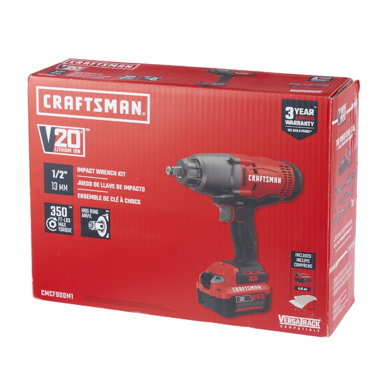 V20 Cordless 1/2-in Impact Wrench Kit (1 Battery) 3