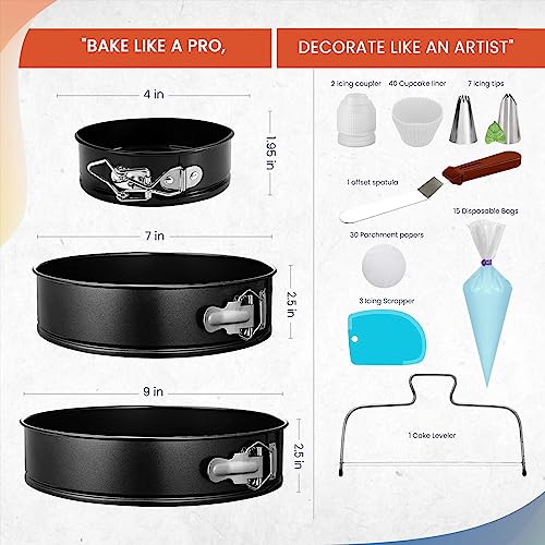 100 Piece Cake Pan Sets for Baking 2