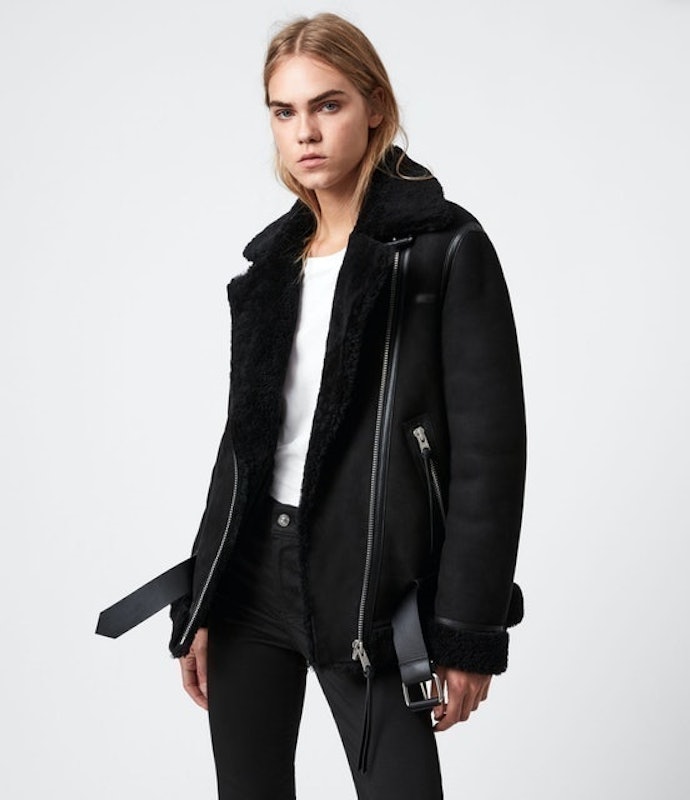 Rei Shearling Biker Jacket 1