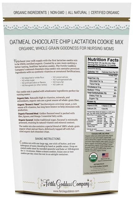 Oatmeal Chocolate Chip Lactation Cookie Mix  2