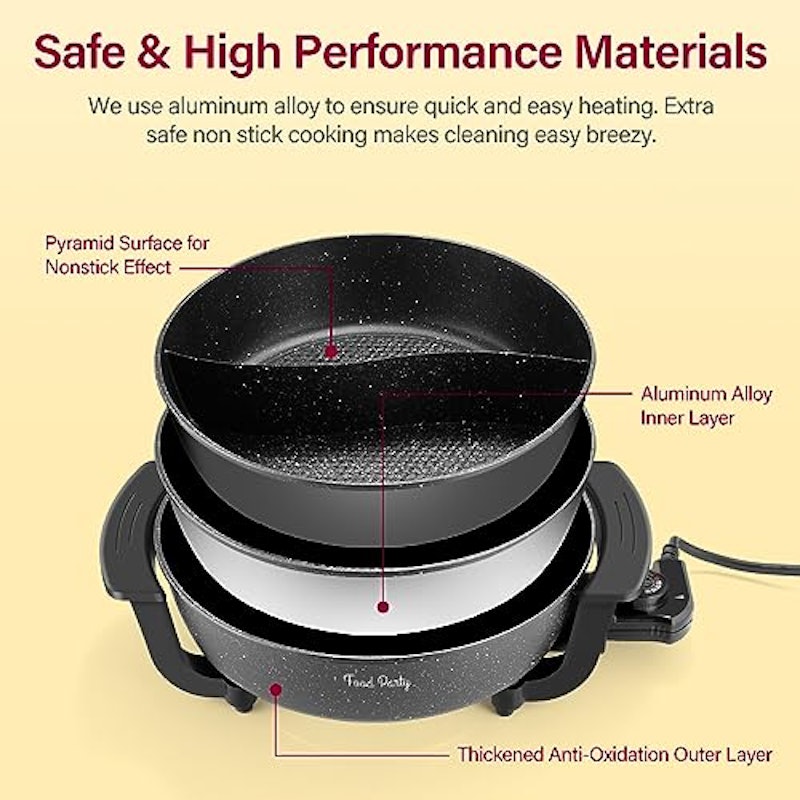 Electric Hot Pot with Divider 2