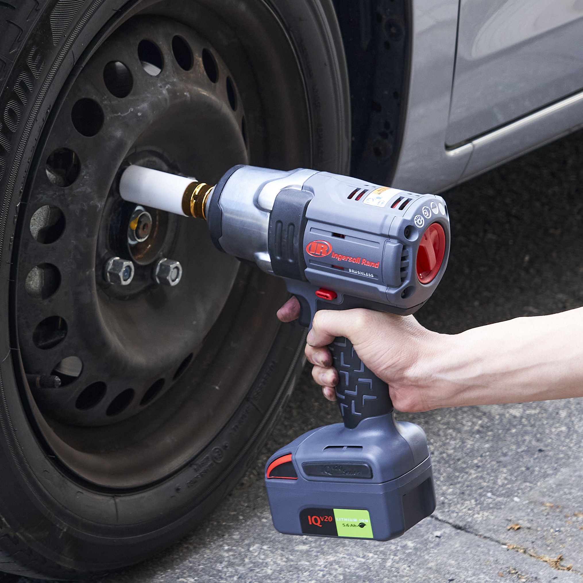 20V 1/2" Drive Cordless Impact Wrench 2 Battery Kit 6