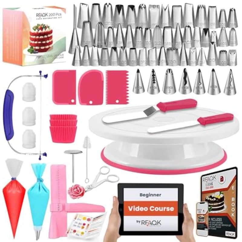 200PCs Cake Decorating Kit for Beginners 1