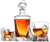FineDine Twist Glass Decanter and Whiskey Glasses 1