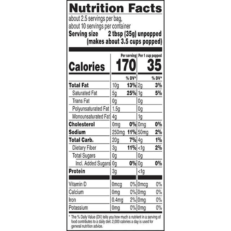 Sea Salt Microwave Popcorn 2