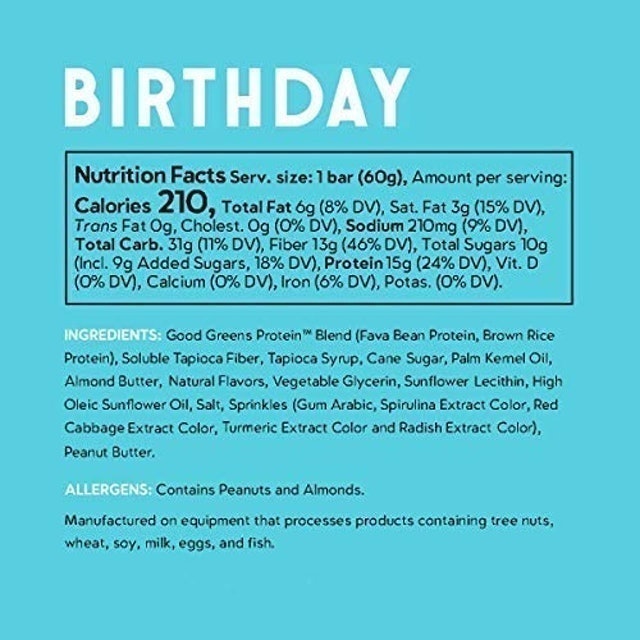 Vegan Birthday Cake Protein Bar 2