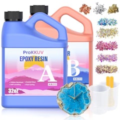 Epoxy Resin Kit, 64OZ Kit Crystal Clear Resin Epoxy