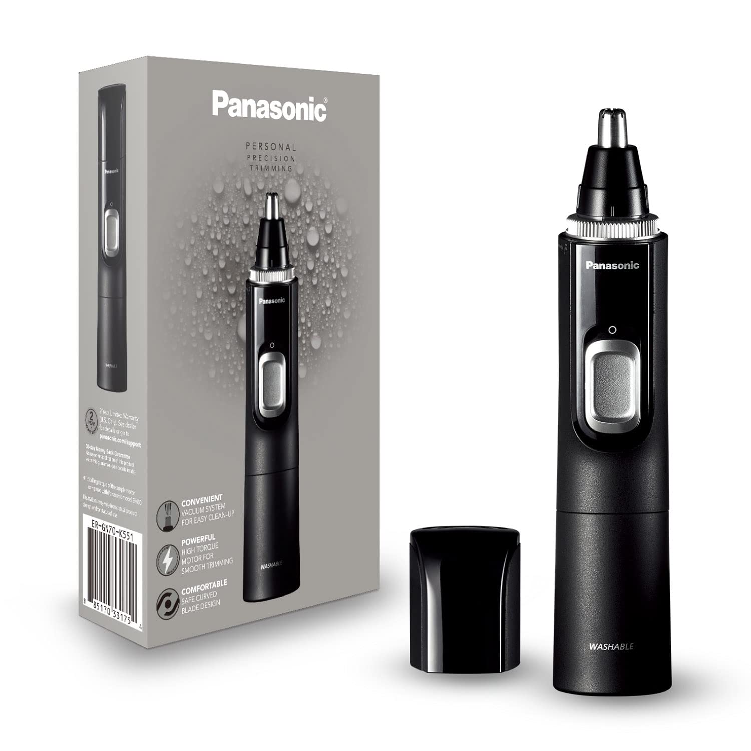 Premium Ear & Nose Hair Trimmer with Vacuum System 1