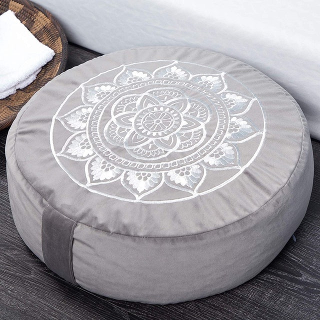 Large Velvet Meditation Pillow 1