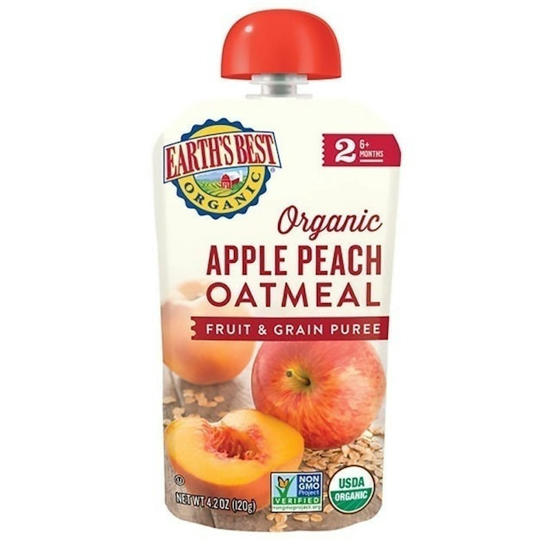 Organic Apple Peach Oatmeal 1