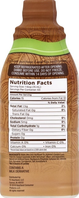 Hazelnut Coffee Creamer 2