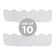 Neat Solutions Solid Color Feeder Bibs in White 1