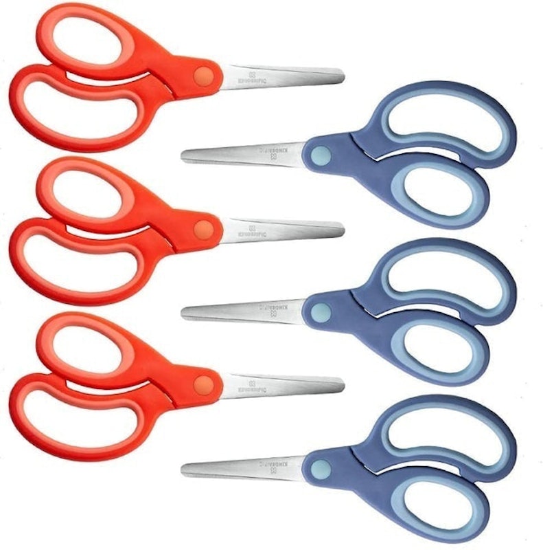  Stanley 5” Kids Scissors, Blunt Tip, Safety, Comfortable, For  Left and Right Handed Use, For Office School Student Crafts, Assorted  Colors, 2 Pack : Everything Else