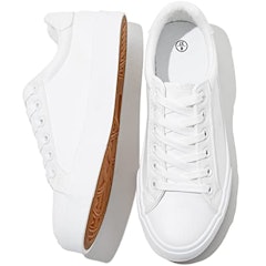 Women's White Tennis Shoe