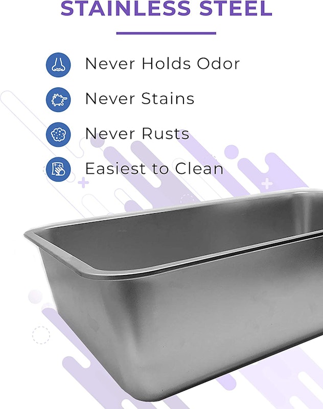 Ultimate Stainless Steel Cat XL Litter Box 2