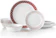 Corelle Crimson Trellis 18-Piece Dinnerware Set 1