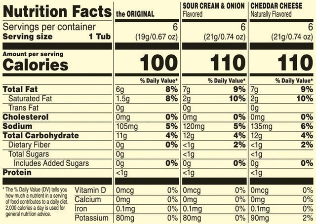 Flavored Variety Pack Potato Crisps  2