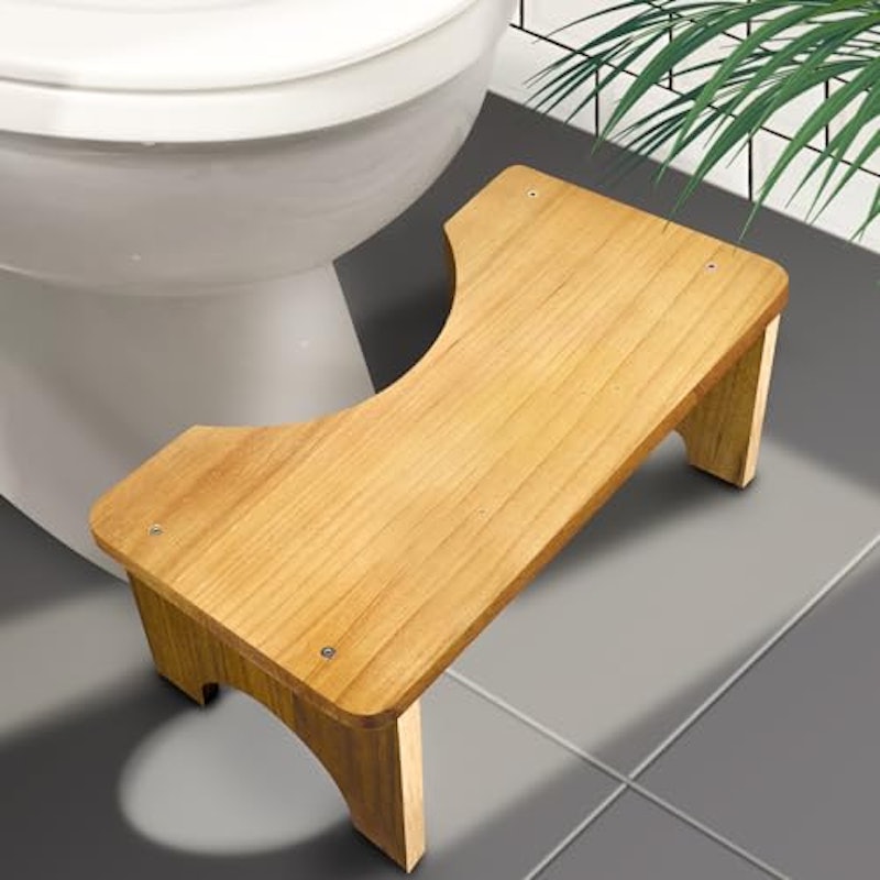 Wood Toilet Stool 1