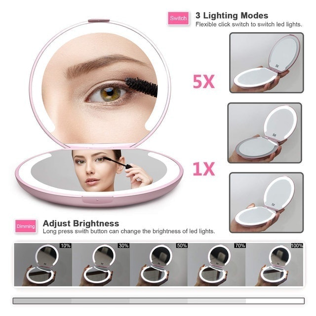 Double Sided LED Makeup Mirror 2