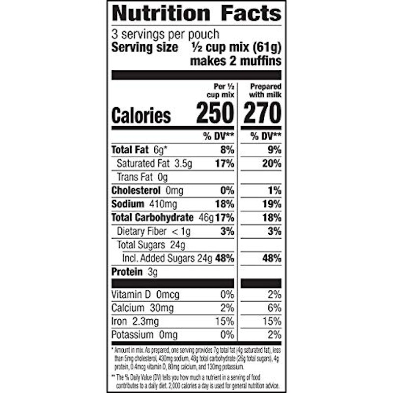 Chocolate Chip Pouch Muffin Mix 2
