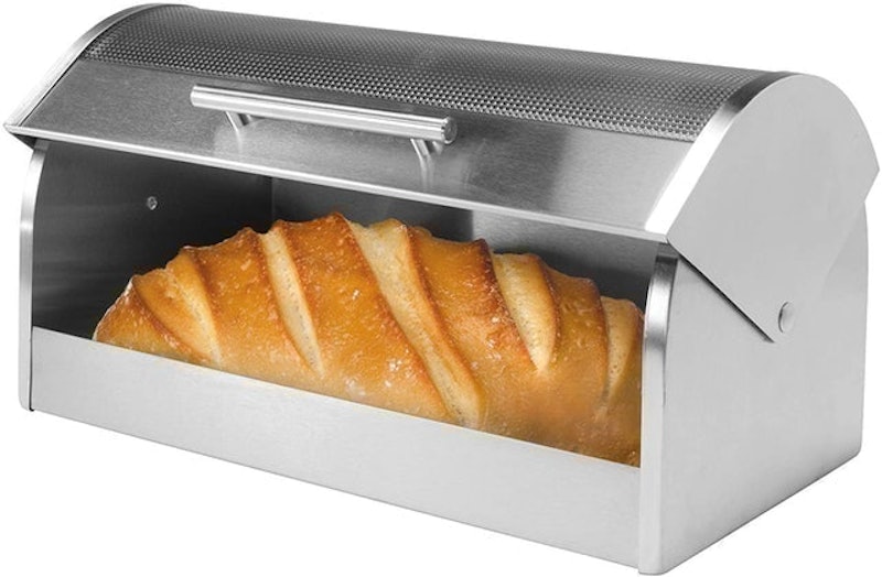 Stainless Steel Roll Top Bread Box 2