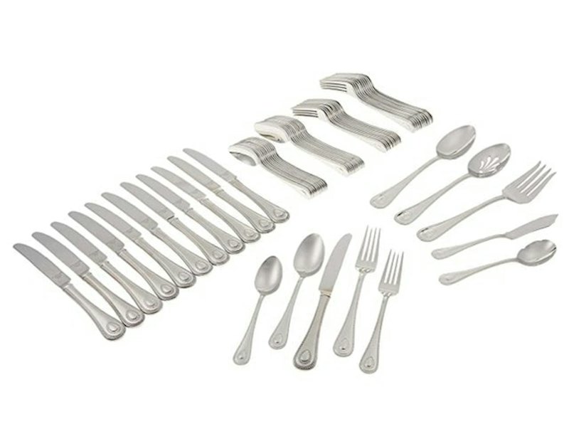 French Perle 65-Piece Flatware Set 1