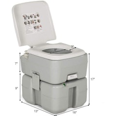 Portable Toilet With Splash-Free Dumping