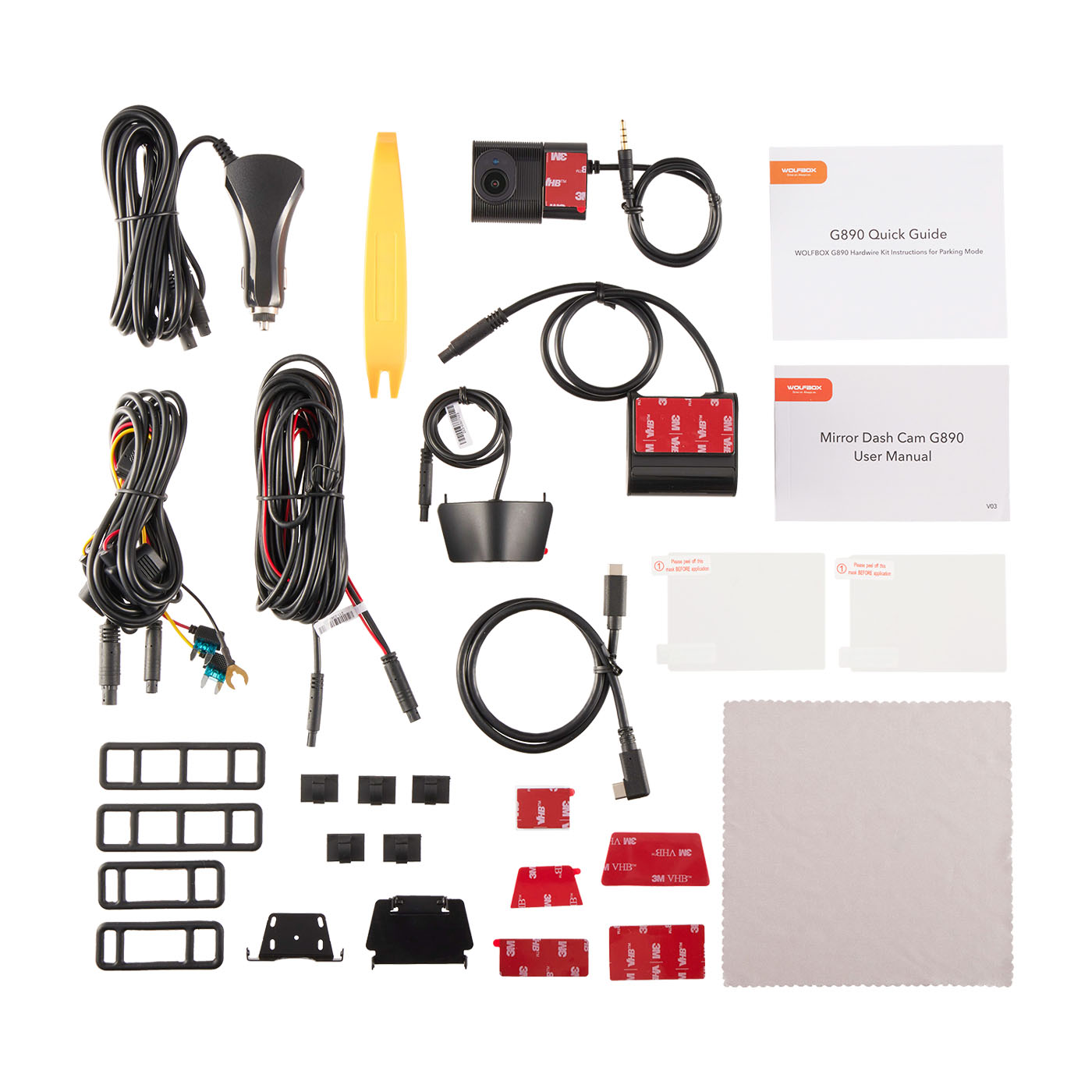 G890 3 Channel Dash Cam 24