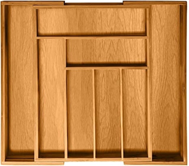 Bellemain Bamboo Expandable Utensil Drawer Organizer 2