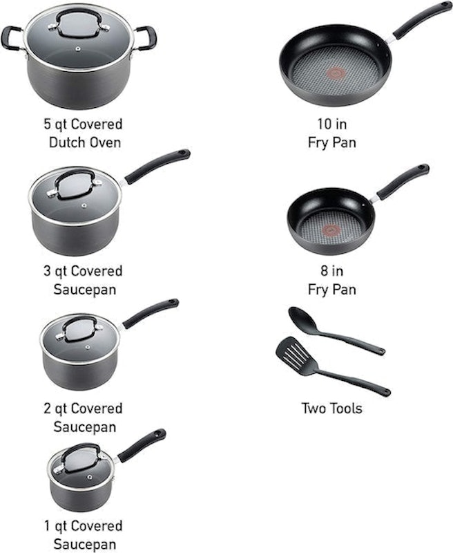 Ultimate Hard Anodized Nonstick 12 Piece Cookware Set 2