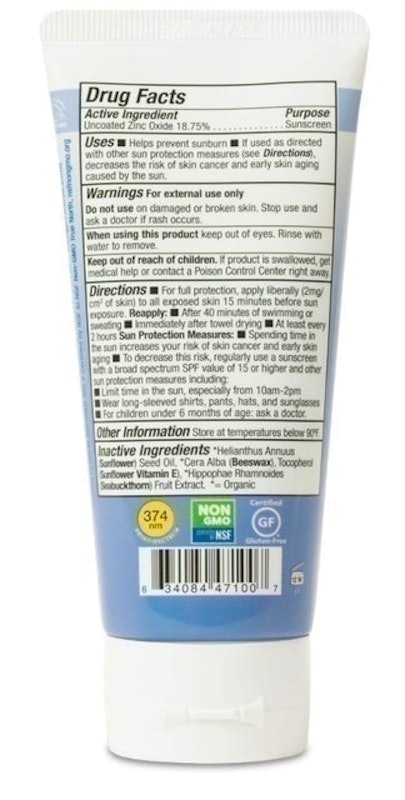 Unscented SPF 30 Clear Zinc Sunscreen Cream 2