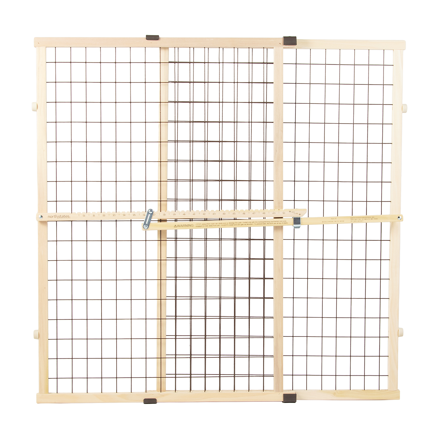MyPet Extra Tall & Wide Wire Mesh Wood Petgate 1