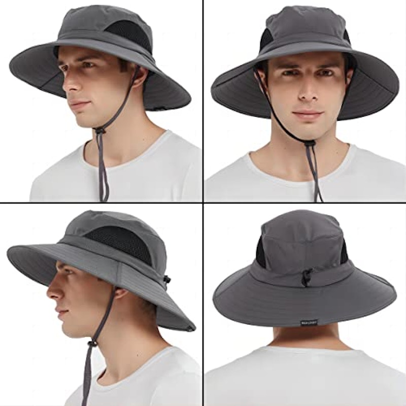 Unisex Sun Hat, Waterproof Wide Brim Bucket Hat 2