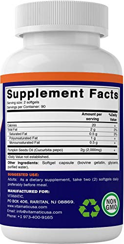 Pumpkin Seed Oil 2000 mg Softgel 2