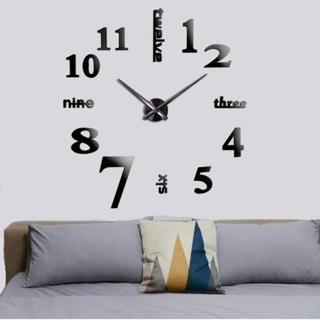 DIY Mirror Wall Clock 1