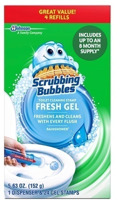 Scrubbing Bubbles Toilet Bowl Cleaning Stamps 1