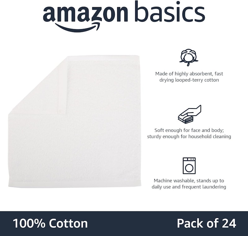 Fast Drying Absorbent Terry Cotton Washcloth Bath Towel 2