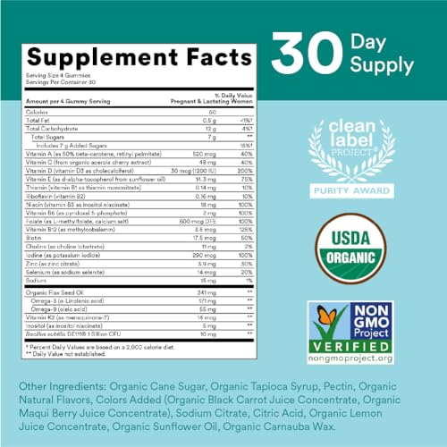 Organic Prenatal Vitamins for Women 2