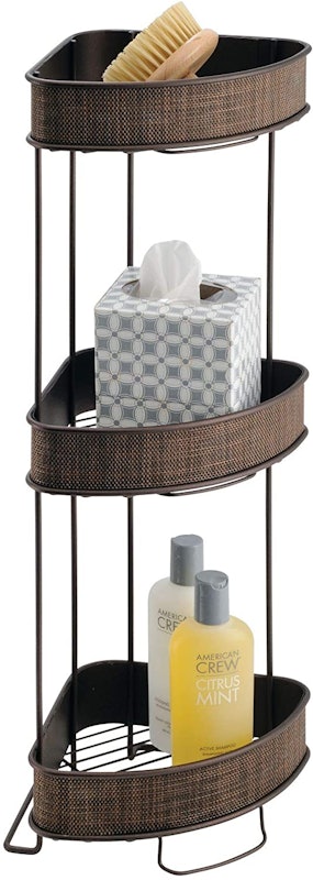 Twillo Metal Wire Corner Standing Shower Caddy 1