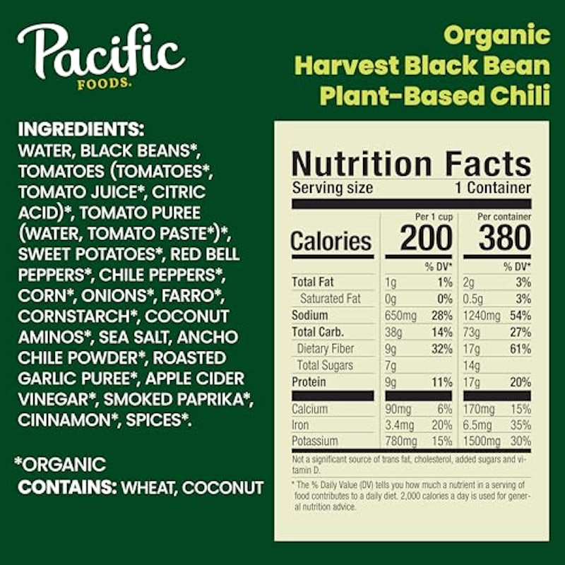 Organic Harvest Black Bean Chili 2
