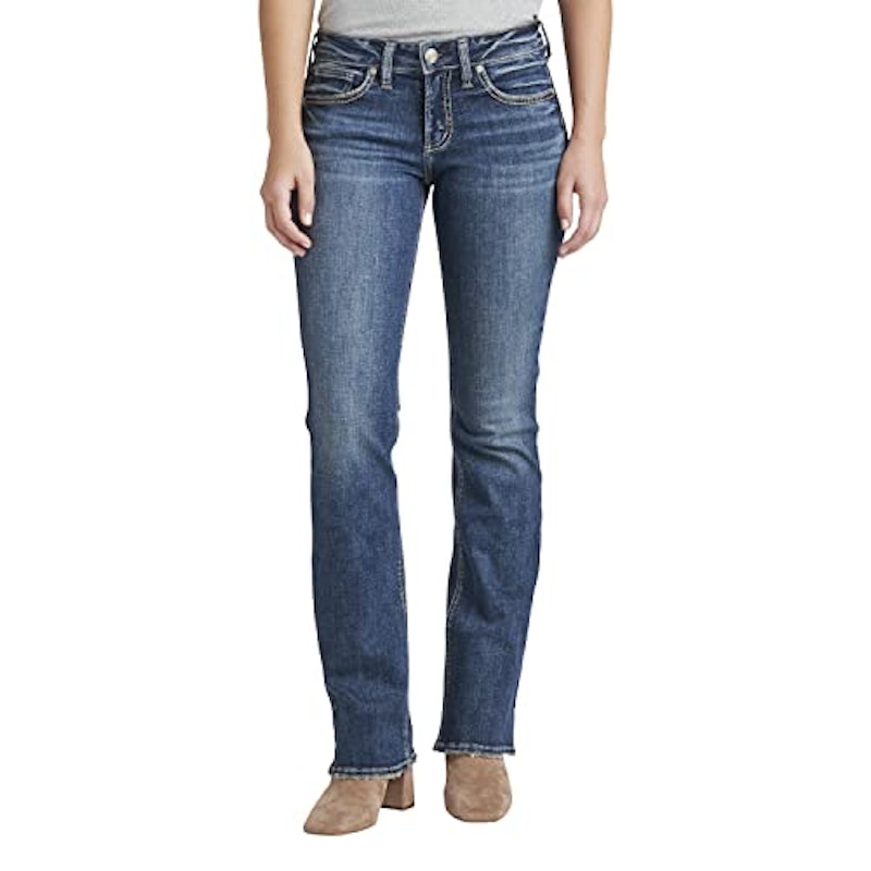 Women's Britt Low Rise Curvy Fit Slim Bootcut Jeans 1