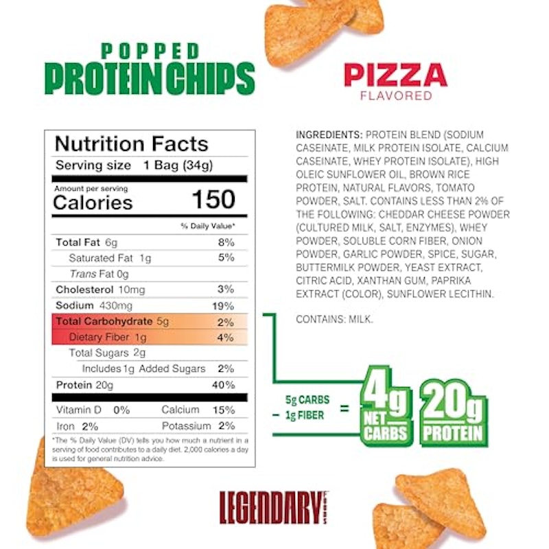 High Protein Chips, Pizza Flavor 2
