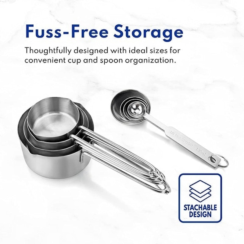 Stainless Steel Measuring Spoons and Cups Combo 3