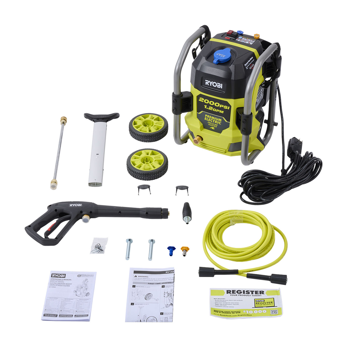 2000 PSI ELECTRIC PRESSURE WASHER 4