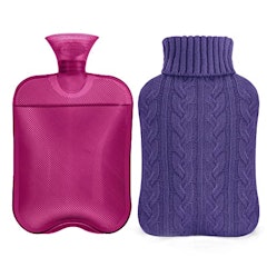 Samply Hot Water Bottle with Knit Cover