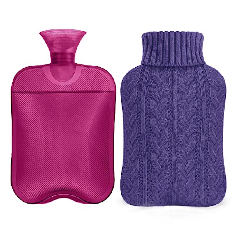 Samply Hot Water Bottle with Knit Cover 1