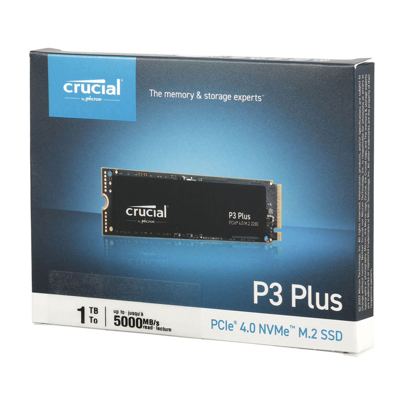 Crucial P3 Plus 1TB PCIe M.2 2280 SSD 3