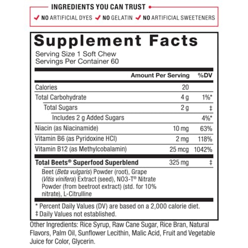Total Beets Soft Chews with Beetroot 2