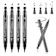 Pinkiou Set of 4 Eyeliner Pen With Stamp 1
